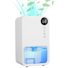 37.2OZ Dehumidifier Indoor Portable Small Dehumidifier with Sleep Mode 1-24H Timer 7-Color Lighting 950sq.ft Coverage Touch Control for Home Bathroom