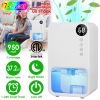 37.2OZ Dehumidifier Indoor Portable Small Dehumidifier with Sleep Mode 1-24H Timer 7-Color Lighting 950sq.ft Coverage Touch Control for Home Bathroom