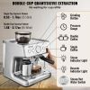 VEVOR Espresso Machine with Grinder, 15 Bar Semi-Automatic Espresso Coffee Maker with Milk Frother Steam Wand