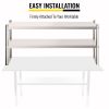 VEVOR Double Overshelf, Double Tier Stainless Steel Overshelf, 60 in. Length x 12 in. Width Double Deck Overshelf