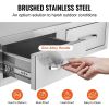 VEVOR Outdoor Kitchen Drawers 30" W x 10" H x 20" D, Horizontal Double BBQ Access Drawers Stainless Steel with Handle