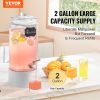 VEVOR Beverage Dispenser, 2 Gallon Drink Dispensers for Parties, Glass Juice Dispenser with Stainless Steel Spigot