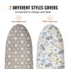 VEVOR Ironing Board with Large 51 x 13 Ironing Surface, Thickened 4 Layers Iron Board with Heat Resistant Cover and 100% Cotton Cover