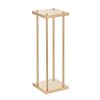 VEVOR 4PCS Gold Metal Column Wedding Flower Stand, 31.5inch High With Metal Laminate, Vase Geometric Centerpiece Stands