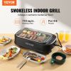 VEVOR Smokeless Indoor Grill, 110 sq.in 1500W Electric BBQ Grill with Non-Stick Surface, Adjustable Temperature, Turbo Smoke Extractor