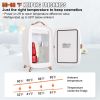Vevor Mini Fridge for Bedroom, 6L Luxury Skin Care Fridges with Mirror and LED Light, AC/DC Cosmetic Fridge for Office Dorm Car