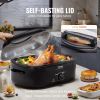 VEVOR Electric Roaster Oven, 20 QT Turkey Roaster Oven with Self-Basting Lid, 1450W Roaster Oven with Defrost & Warm Function, Adjustable Temperature