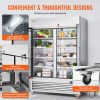 VEVOR Commercial Refrigerator 44.21 Cu.ft, Reach In 54.4" W Upright Refrigerator 2 Doors