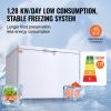 VEVOR Chest Freezer, 12.8 Cu.ft / 345 L Large Deep Freezer & 4 Removable Baskets