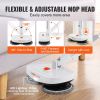 VEVOR Cordless Electric Mop, Electric Spin Mop with Water Tank, up to 40 mins Battery, LED Headlight, Dual Mop Heads