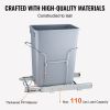 VEVOR Pull-Out Trash Can, 29L Single Bin, Under Mount Kitchen Waste Container with Slide and Handle