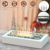 Tabletop Fire Pit With Roasting Sticks Portable Indoor Outdoor Tabletop Fireplace Ethanol Mini Fire Pit Table Top Decoration for Christmas Dinner Part